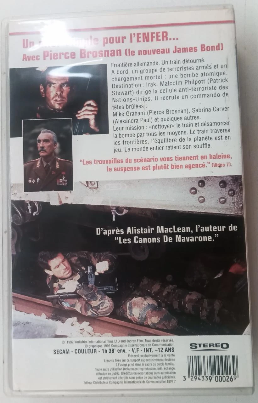 VHS Death Train – Pierce Brosnan, Patrick Stewart – photo 4